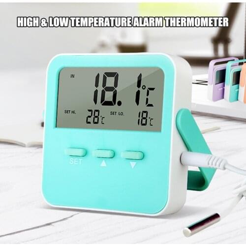 Mini Indoor Alarms Thermometer LCD Digital Temperature Room Hygrometer Gauge Sensor Meter Indoor Thermometer Temperature tools