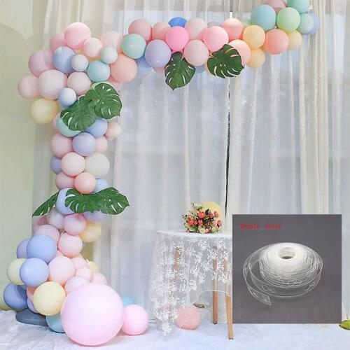 DIY Latex Balloons Modeling Tool Plastic Balloon Chain 5M Balloon Tie Knob Tool Birthday Party Wedding Decoration Supplies