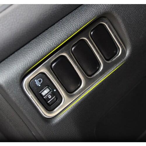 Head Light Lamp Switch Button Panel Cover Trim Garnish Fit for Mitsubishi ASX Outlander Sport RVR 2011 2012 2013 2014-2017