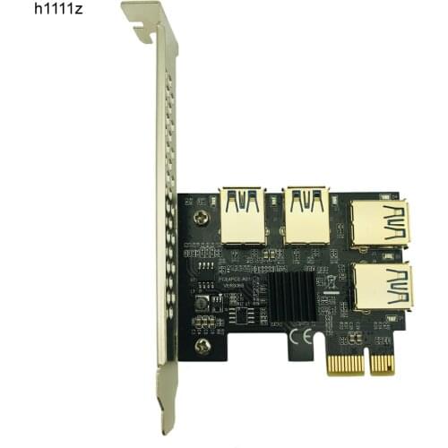 NEW add on card PCIe 1 to 4 PCI express 16X slots Riser Card PCI-E 1X to External 4 PCI-e slot Adapter PCIe Port Multiplier Card