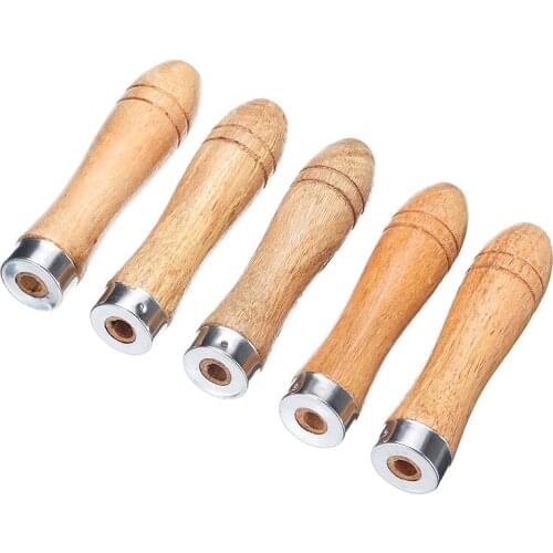 5pcs Wood Rasp File Handle Shaft Replacement Wood Carving Files File Wooden Rasps Hand Tools for Craft Woodworking