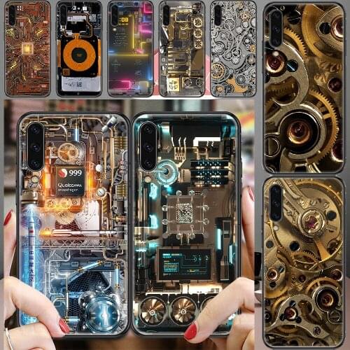 Gear Circuit Diagram Main board cpu Phone case For Samsung Galaxy A 3 5 7 8 10 20 21 30 40 50 51 70 71 E S 2016 2018 4G black
