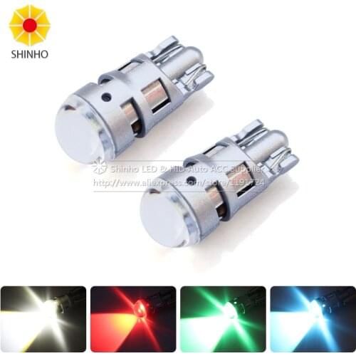 10x Cool White T10 168 194 2825 W5W LED Led Replacement Bulbs For Car License Plate Lights Parking Lights Styling