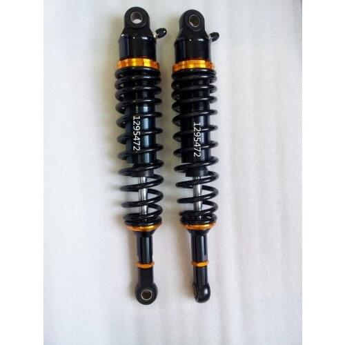 2pcs Universal 350mm Motorcycle 7mm spring nitrogen Rear Shock Absorber Suspension for honda yamaha suzuki Black & gold