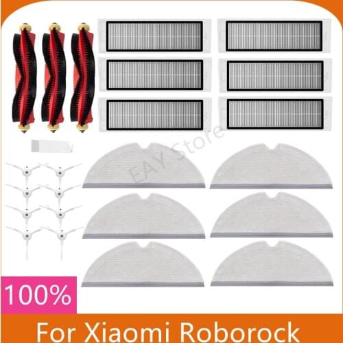 For Xiaomi roborock S50 s51 s5max S6 accessories Xiaomi vacuum cleaner parts HEPA filter mop cloth main brush side brush