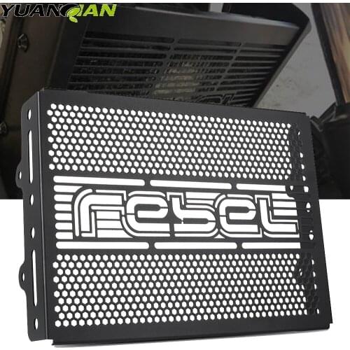 Black Motorcycle Radiator Guard Protector Grille Grill Cover For Honda Rebel CMX 500 300 CM500 CM300 REBEL500 Accessories