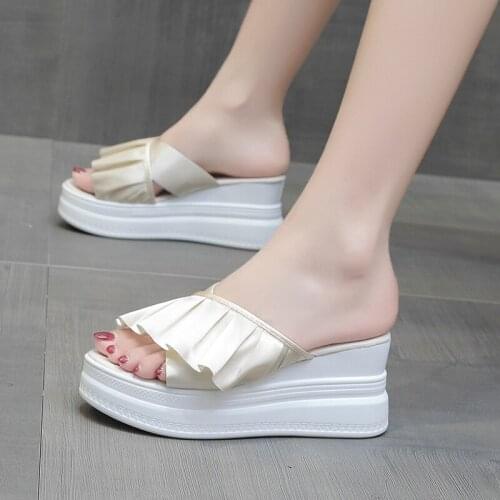 Women Summer Slippers Casual Ladies Sandals Platform Non-slip Female Shoes Soft Wedge Outdoor Women Slippers Dropshipping Shoes