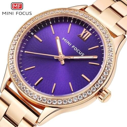 Ladies Watch/Quartz Watch/Luminous Waterproof/Steel Band Butterfly Buckle