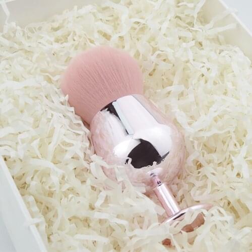 1PCS Pink Wine Glass Mushroom Head Makeup Brushs Foundation Blush Set Makeup Beauty Brush Big Head Face Makeup Tool CVS Drop