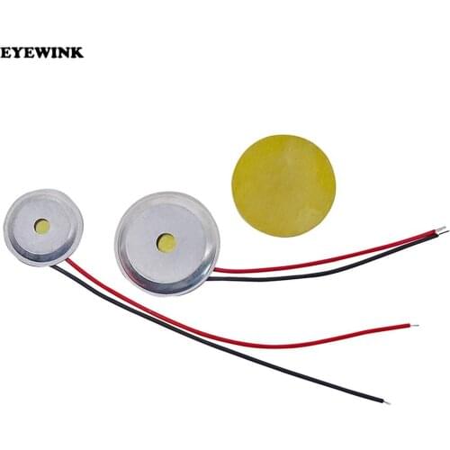 10Pcs Piezoelectric Piezo Ceramic Wafer Plate Dia 15mm/20mm/27mm For Buzzer Loudspeaker + Aluminum shell