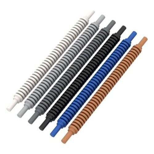 10PCS Replaceable 14301 Two Ends Fine Axis Rib Bar Parts Building Blocks High-Tech Assemble Replace Bricks Toy For Children Gift