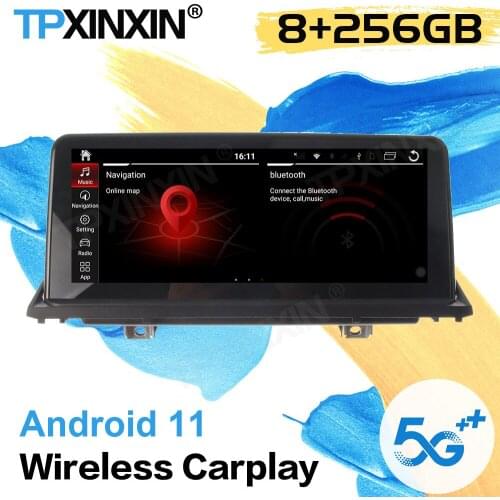 256G Radio Receiver Android 11 For BMW X5 E70 X6 E71 2007 2008 2009 2010 2011 2012 2013 Audio Stereo GPS Video Player Head Unit