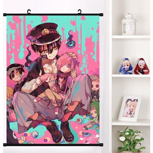 Anime Jibaku Shounen Toilet-Bound Hanako-kun Wall Scroll Mural Poster Wall Hanging Poster Otaku Home Decor Collection Art Gift