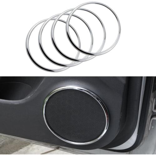 Color My Life ABS Chrome Car Door Audio Protection Trim Speaker Circle Sticker For Chevrolet Cruze 2009 - 2016 Accessories