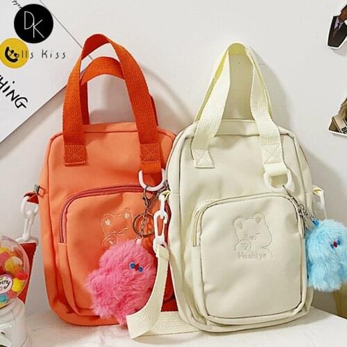 Ladies Sweet Ita Bag Girls Double-Sided PVC Transparent Pocket Shoulder Bag Women Japanese Kawaii Crossbody Bag and Cute Wallet