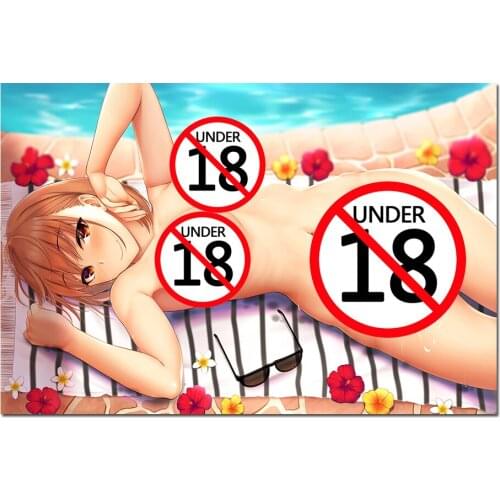 Sunbathing Girl Adult Anime Picture Beauty Posters and Prints Canvas Paintings Wall Art for Home Room Decor