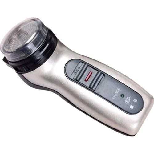 Dual Use Men Shaver Rechargeable Stainless Steel Blade Shaving Machine Razor Rotating Portable Electric Beard Trimmer