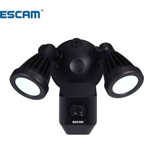 ESCAM QF608 1080P LED Floodlight WiFi IP Camera PIR Detection Alarm HD Security Two Way Talk Remote S iren Support ONVIF Night V