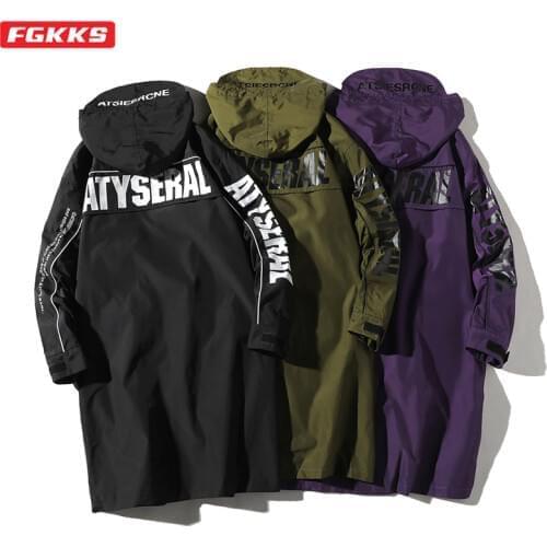 Мужские тренчи с капюшоном FGKKS China At AliExpress