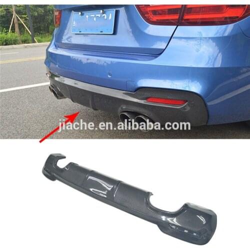 Rear Bumper Lip Diffuser for BMW 3 Series F34 GT 320i 328i 335i M Sport 4-Door 2012 - 2017 Back Mudguard plate fender