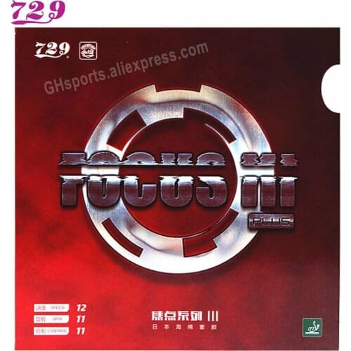Friendship 729 FOCUS 3 (Focus III, Japanese Sponge Version) Table Tennis Rubber Original 729 Focus Ping Pong Sponge