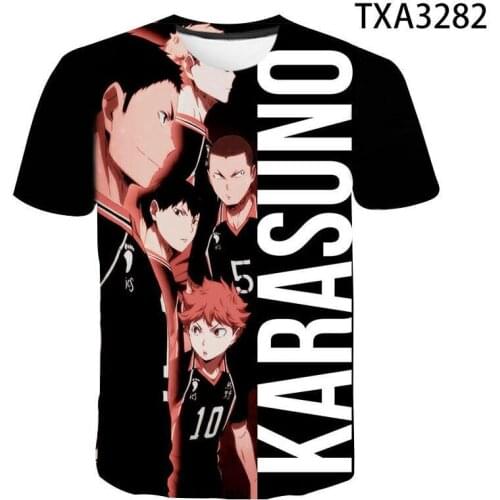 Haikyuu T Shirt Short Sleeve Cartoon Haikyuu Logo T-Shirt Tops Tees tshirt Hot Anime Haikyuu Clothes