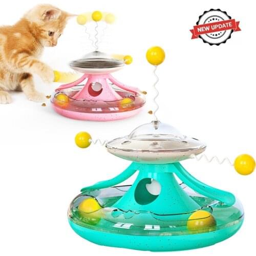 Cat Toys, Spring Track Turntables, Food Leakage, Cat Tumblers, Tunnels, Pet Toys, Baseball Cats To Tease Boredom