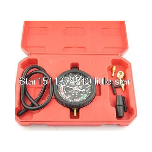 Carburetor Valve Fuel Pump Pressure & Vacuum Tester 3.5" Gauge Test Car Tool
