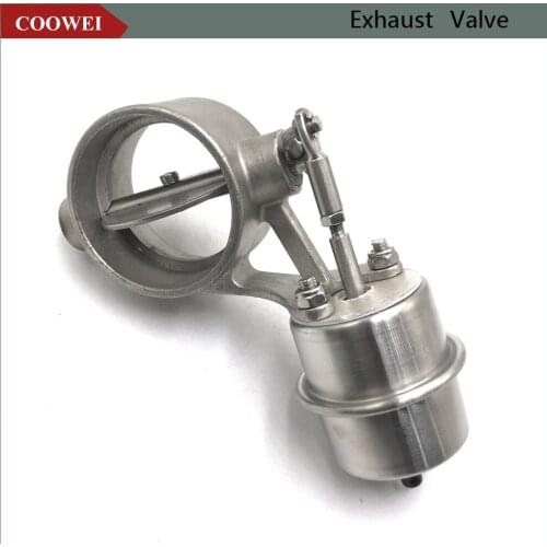 3'' Stainless steel Variable Exhaust Control Valve Set Vacuum Actuator 76 MM pipe Open Style