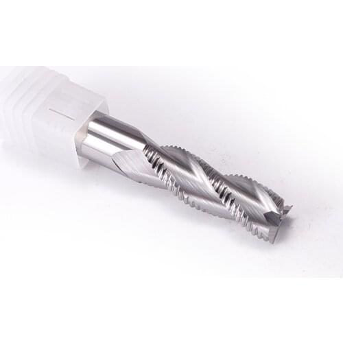 ZGT Roughing Milling Cutter Aluminum Milling Tools HRC55 3 Flutes Carbide CNC Endmill Aluminum Copper Cutting End Mill 6mm 8mm