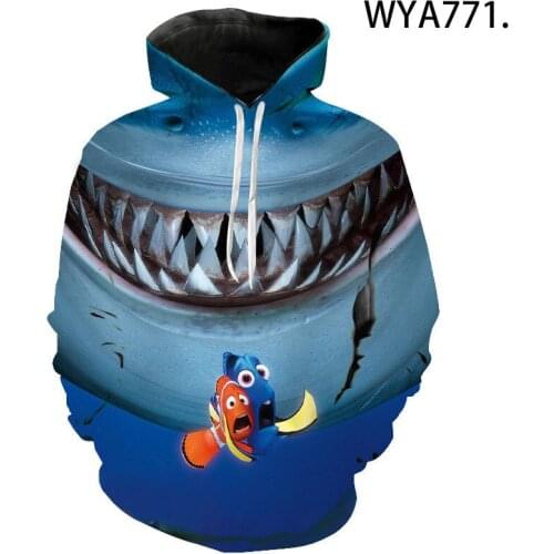 Cool Hoodies 3D Printed Finding Nemo Printed Sweatshirts Men Women Children 2020 New Cartoon Animal Funny Boy Girl Kids Tops