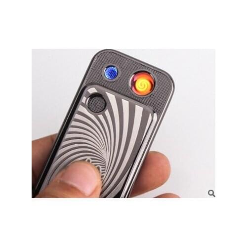 High Quality Metal Cover Airflow Activated Electronic Rechargeable Flameless Cigar Lighter USB charging lighters