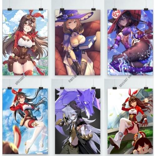 Game Genshin Impact Wall Art Canvas Painting Nordic Posters and Prints Home Decoration Pictures for Living Kids Room Decor