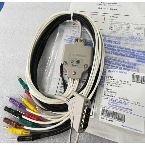 NIHON KOHDEN Optoelectronics Japan Factory Original ECG Machine Lead European Standard 3.0 Metal Head