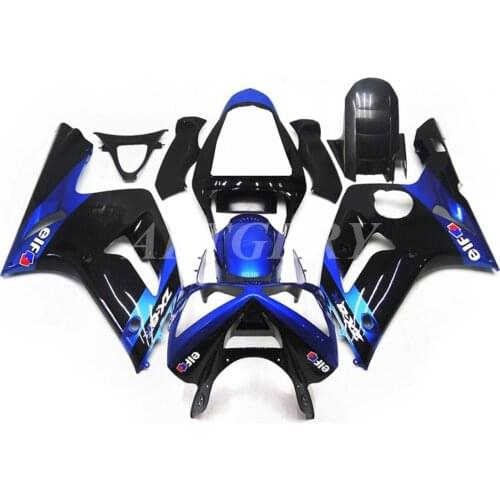 New ABS Plastic Shell Motorcycle Fairing kit Fit For Kawasaki Ninja ZX6R 636 ZX-6R 2003 2004 Bodywork set Custom Blue Black