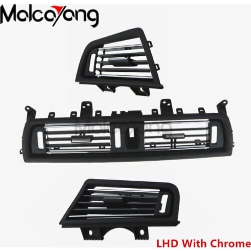 Front Row Wind Air Conditioning Vent Grill Outlet Panel With Chrome Plate LHD For BMW 5 Series F10 F18 520 523 525 528 530 535