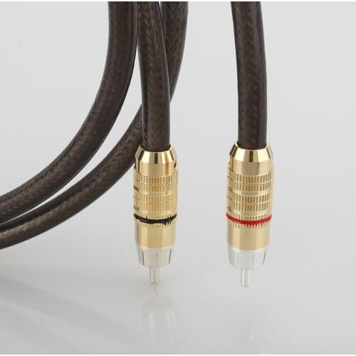 A56 Silver Plated RCA analogue Interconnects RCA to RCA Audio Cable HIFI
