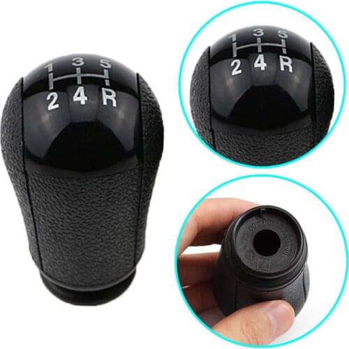 Zlord 5 Speed Manual Gear Shift Knob Lever Gear Head Knob for Ford Focus/Mondeo/S-MAX/Mustang/Transit/Galaxy/Fiesta