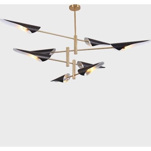 Modern Creative Fashion Designer Suspension LED Pendant Lighting Living Room Dinning Room Bedroom White Black Light PA0404