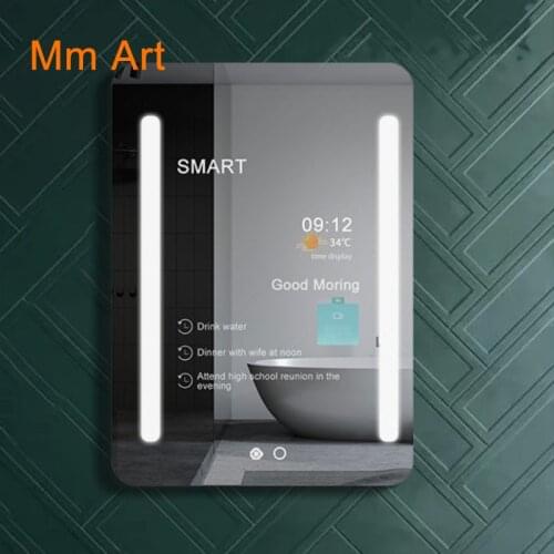 High Quality Fashion Vanity Led Bathroom Customizable Wall Digital Smart Mirror