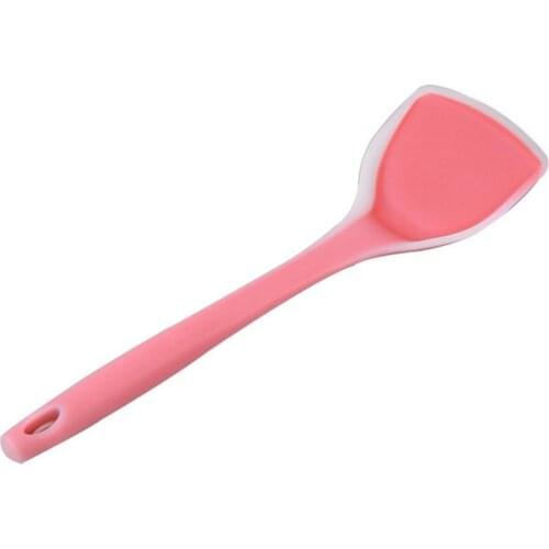High Quality Kitchen Scraper Silicone Non-Stick Heat Resistant Silicone BPA-free Safe Cooking Baking Spatula for Cooking 3 Color