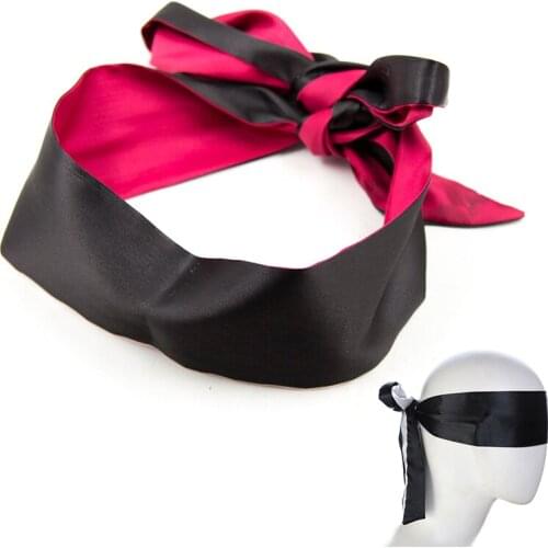 Adult Game Silk Satin Eye Mask Shade Blindfold Ribbon Restraints Rope BDSM Bondage Handcuffs Cosplay Sex Toys For Couples Women
