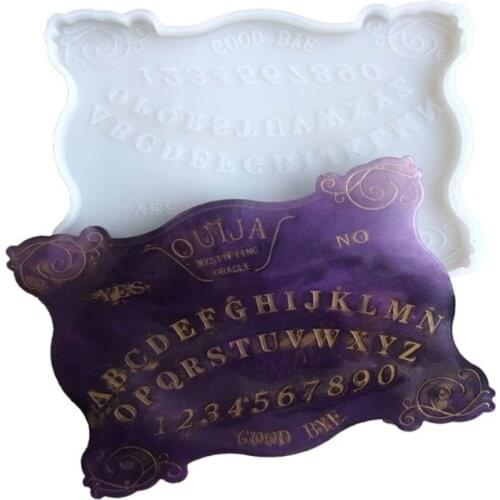 Mirror Game Mat Epoxy Resin Mold Tray Serving Plate Silicone Mould DIY Crafts Ornaments Home Decorations Casting