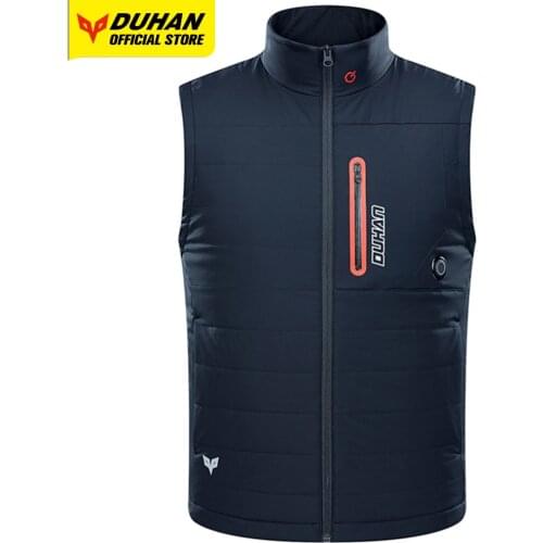 DUHAN Motorcycle Electric Heating Vest Washable Moto Cycling Vest Winter Motocross Clothing Cold-proof Thermal Unisex Clothing