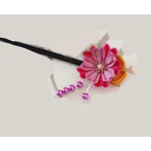 1pcs Handmade Anime Kamisama Kiss Momozono Nanami Kanzashi Hairpin for Kimono Cosplay Costume Decor Prop for Women Girl