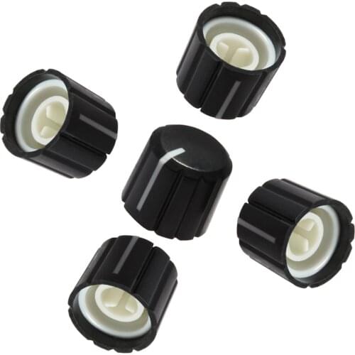 10PCS ABS For KY-040 360 Degrees Potentiometer Rotary Encoder Half Shaft Hole Caps Knob Brick Sensor Switch 6mm