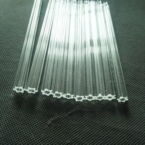 10pcs/lot 10*150MM clear plum blossom hexagonal crystal glass tube prism chandelier lamp in 1 holes Home Curtain Accessories