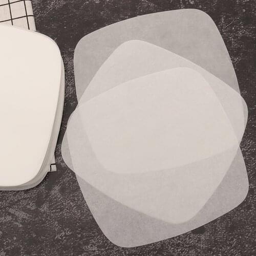 100PCS Air Fryer Non-stick Baking Oil Paper Steamer Paper Square Non-porous Silicone Oil Paper Household Barbecue Paper