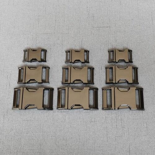 50 Pcs/Pack 15mm 20mm 25mm Webbing Metal Side Release Buckle Strap Belt Clasp For Pet Dog Collar Necklace Bracelet Paracord