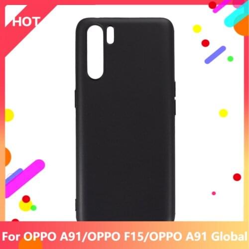 A91 Case Matte Soft Silicone TPU Back Cover For OPPO F15 OPPO A91 Global Phone Case Slim shockproof
